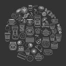 Black White Sketch Customize Wallpaper