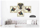 Elephant Art, Set Of 4