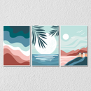 Nature Landscape Wall Art 19, Set Of 3