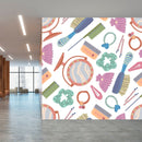 Salon White Wallpaper