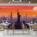 Modern Auckland Purple Wallpaper