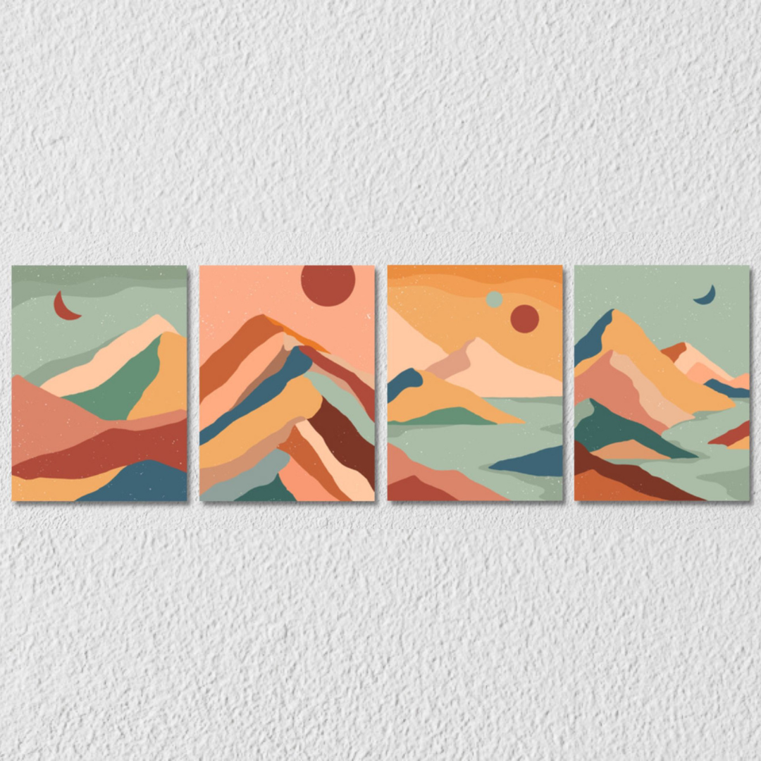 Nature Landscape Wall Art 18, Set Of 4