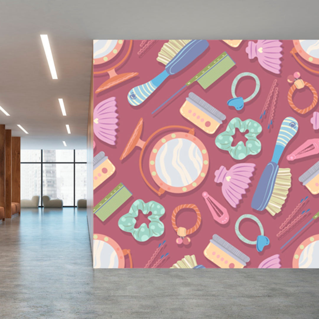 Salon Pink Wallpaper