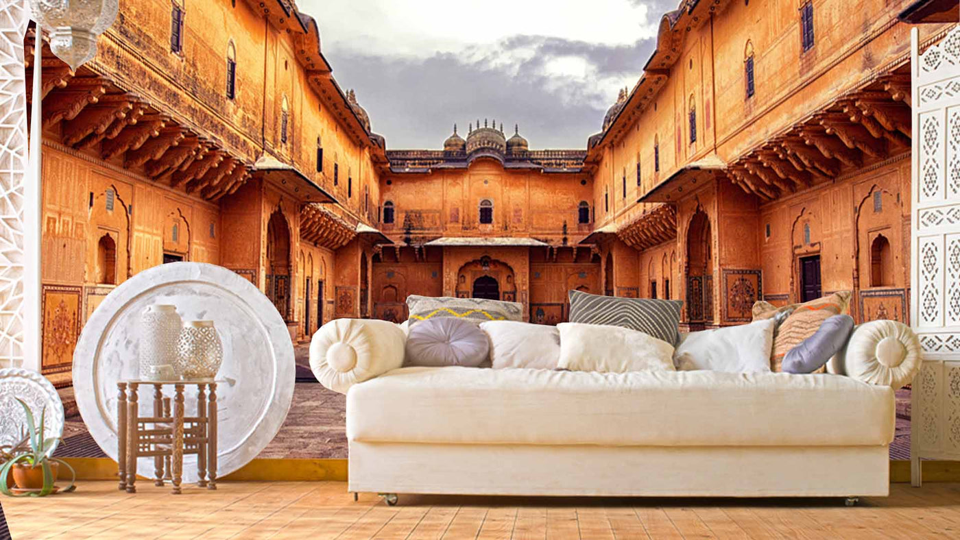 Sculpture Art At Madhavendra Palace Rajasthan Wallpaper