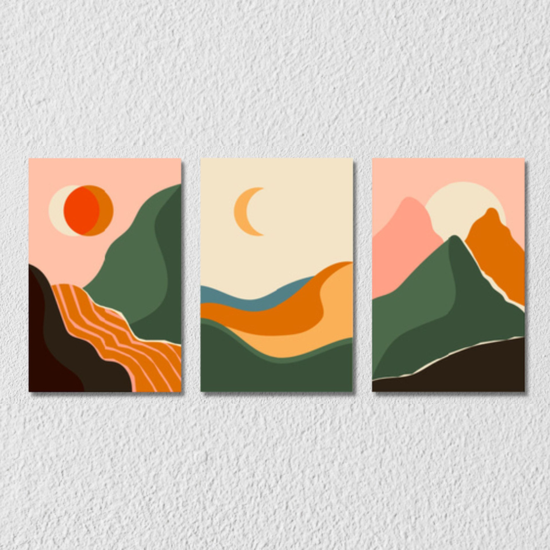 Nature Landscape Wall Art 17, Set Of 3