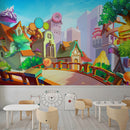 Candy Village School Wallpaper