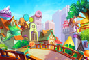 Candy Village School Wallpaper