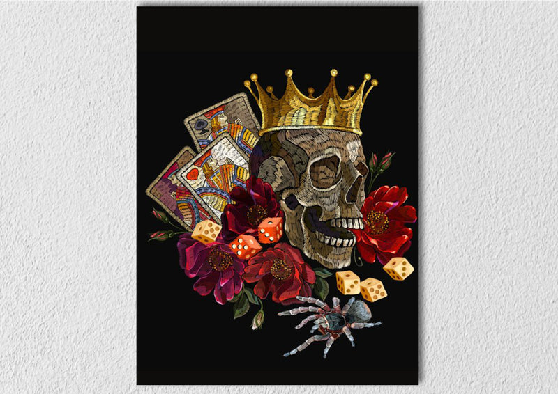 King Skeleton Art