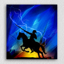 Blue Shivaji Mahraj Silhouette