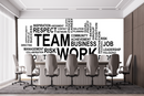 Team Work Wordmap Typography Wallpaper
