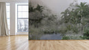 Tropical Lake Forest Wallpaper