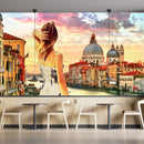 A Lady Painting Wallpaper
