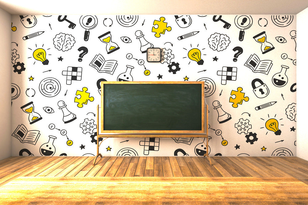 Time Puzzle Doodle Wallpaper