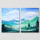 Nature Landscape Wall Art 10, Set Of 2