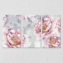 Big Watercolour Flower Wall Art, Set Of 3