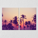 Coconut Trees Wall Art, Set Of 2