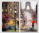 Rainy Street View, Set Of 2