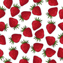 Red Strawberry Self Adhesive Sticker For Refrigerator