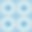 Blue Round Mandala Art Self Adhesive Sticker For Table