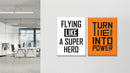 Flying like a super hero Set of 2