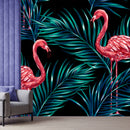 Flamingo Black Wallpaper