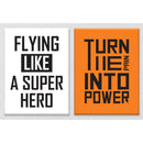 Flying like a super hero Set of 2
