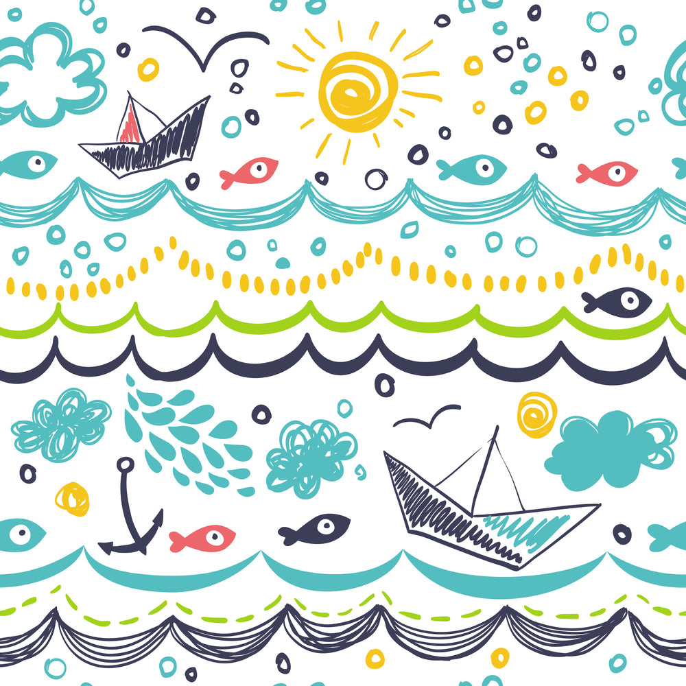 Oceon Doodle School Wallpaper – Myindianthings