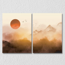 Nature Landscape Wall Art 1, Set Of 2