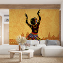 Lady Dancer Yellow Wallpaper