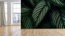 Tropical Detailed Leaf Wallpaper