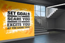 Set Goals Yellow Wallpaper