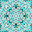Blue Shaded Mandala Art Self Adhesive Sticker For Table