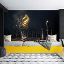 Black & Gold Knight Figure Wallpaper