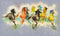 Running Horses Painting Self Adhesive Sticker For Wardrobe