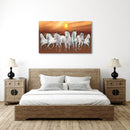 7 Horses Landscape Wall Art 15