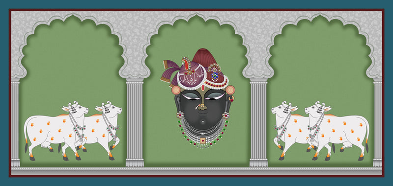 Lord Krishna Pichwai Wallpaper
