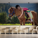 Cute Girl Love With Horse Wallpaper