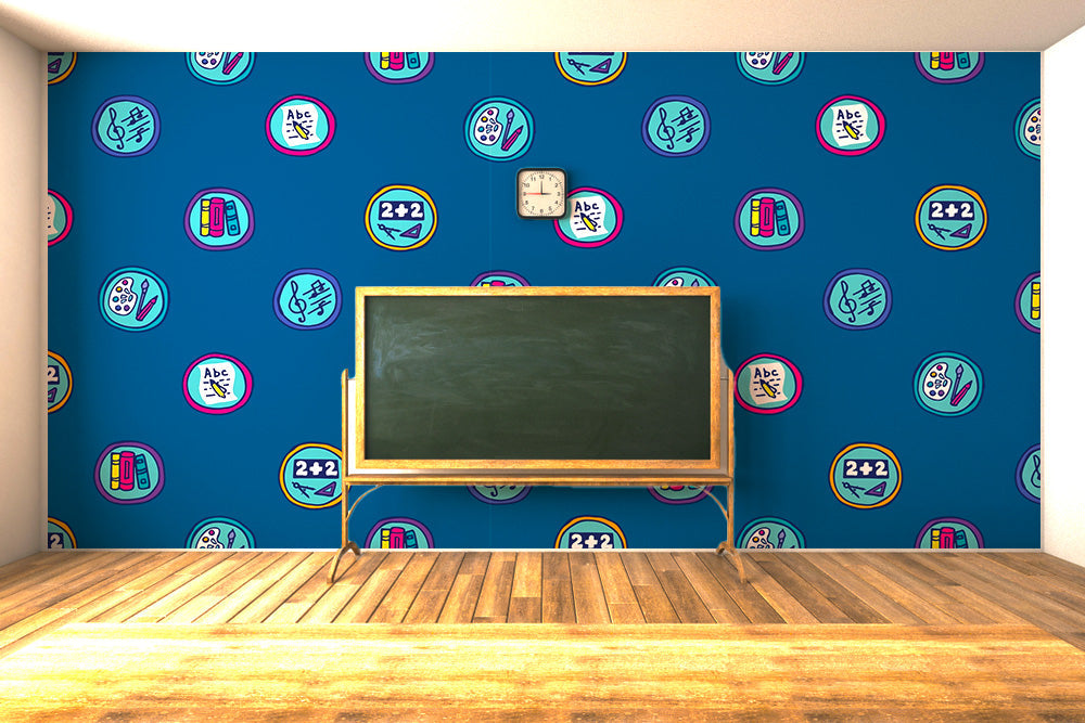 Blue Paint Book Art Wallpaper