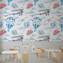Airplans Nursery School Wallpaper