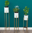 Metal Plant Stand With Planter 93