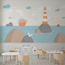 Sea School Nursery Wallpaper