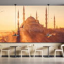 Muslim Mosque Sunset View