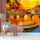 Lake Scenery Printed Wallpaper