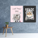 I Need More Space Art, Set Of 2