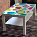 Colourful Ovel Shape Desing Self Adhesive Sticker For Table