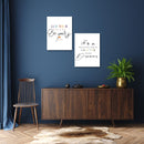 Inspirational Dreams Quotes Wall Art, Set Of 2