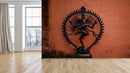 Nataraja Statue Brown Background Wallpaper