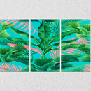 Banana eaf Wall art. Set Of 3