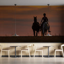 A Man With Two Horses Wallpaper