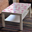 Pink Rose 3D Art Self Adhesive Sticker For Table